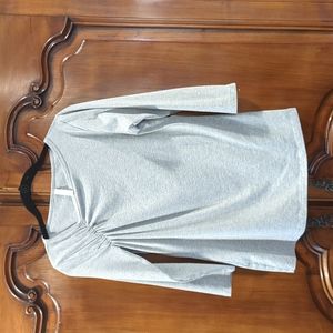 Made in USA T-Shirt with Asymmetrical Neckline